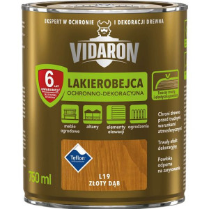VIDARON Lakierobejca 0,75L ZŁOTY DĄB L19