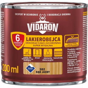 VIDARON Lakierobejca 0,2L DĄB JASNY S02