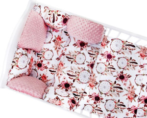 9cz. Kpl. Pościeli Do Łóżeczka 90x120cm Minky