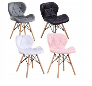 4x Krzesło Skandynawskie DSW Pikowane Salon Jadaln