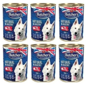 Butcher's karma Natural Healthy wołowina 6x1200g