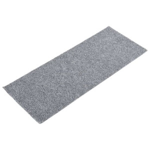 Samoprzylepne nakładki na schody, 15 szt., 60x25 cm, jasnoszare