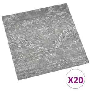 Samoprzylepne panele podłogowe, 20 szt., PVC, 1,86 m², beton