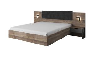 Łóżko do sypialni Dera 160 w stylu loft industrialny nowość