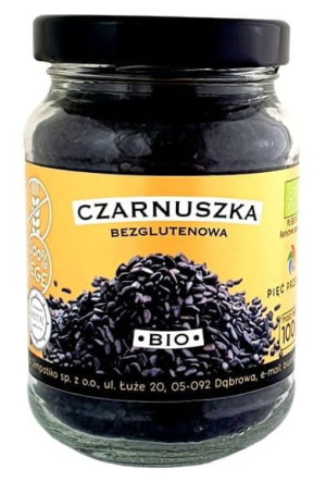 Bio Czarnuszka Bezglutenowa 100g Pięć Przemian