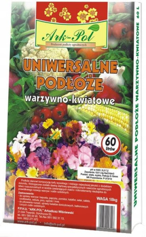 Ziemia do warzyw kwiatów kwiatków 60 l PREMIUM