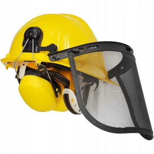 Kask Ochronny Z Ochronnikami Słuchu ZESTAW