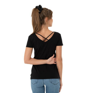T-shirt Damski Klasyczny Czarny M