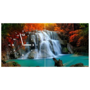 ZEGAR  Wodospad Huay Mae Kamin 80x40