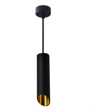 Oprawa lampa wisząca 1XGU10 20CM czarno-złota