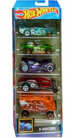 Hot Wheels Hfv81 Samochodziki X-raycers 5pak