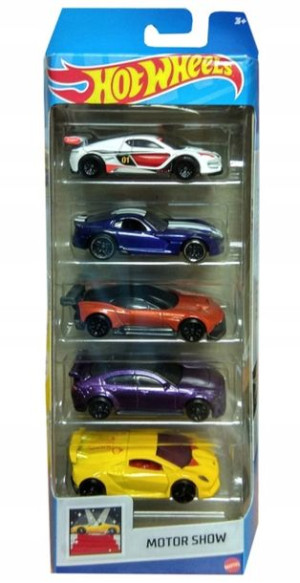 Hot Wheels 5-pak Samochodzików Motor Show Hfv80