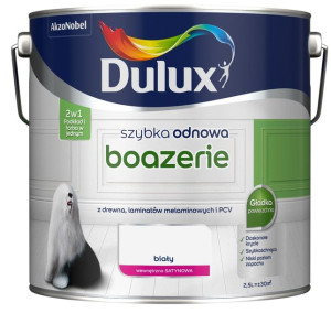 DULUX SZYBKA ODNOWA boazerie, biała, 2.5l