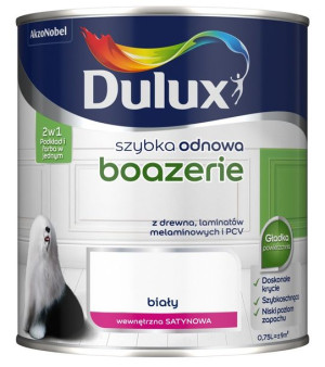 DULUX SZYBKA ODNOWA boazerie, biała, 750l