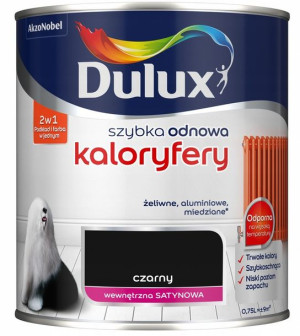 DULUX SZYBKA ODNOWA kaloryfery, czarna, 750ml