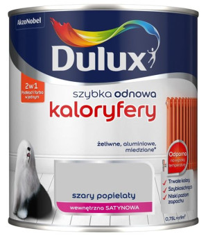 DULUX SZYBKA ODNOWA kaloryfery, szara popielata, 750ml