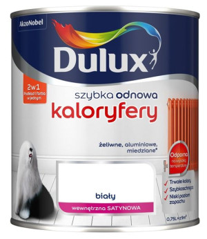 DULUX SZYBKA ODNOWA kaloryfery, biała, 750ml