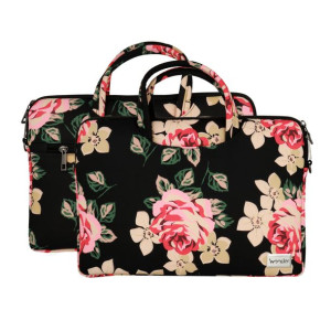 Wonder Briefcase Laptop 15-16 cali czarne róże