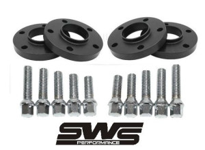 Dystanse ŚRUBY 5x112 20mm 66,6 MERCEDES SWS CZARNE