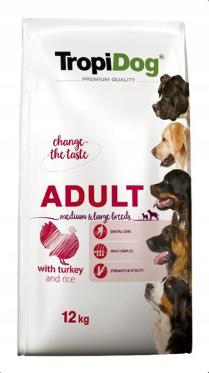Tropidog Premium Adult Medium Turkey & Rice 12