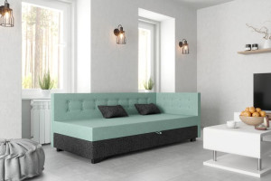 Tapczan hotelowy, łóżko jednoosobowe Gabi 120 cm