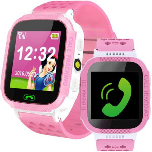 Smartwatch Dla Dzieci Zegarek Gps Lokalizator Sos - Różowy