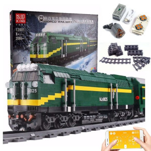 Klocki Technic Sterowany Pociąg Kolejka z wagonem RC - Mould King 12001