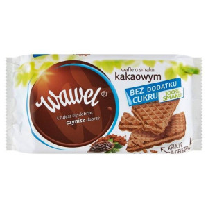Wafle kakaowe bez dodatku cukru 110 g - Wawel