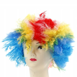 Tęczowa Peruka Kudłate Afro