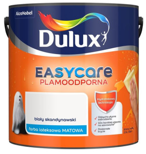 FARBA DULUX EASY CARE- biały skandynawski. 2.5l