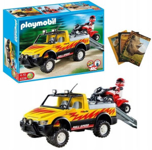 Playmobil 4228 Pick-up Z Quadem Wiścigowym + Gratis Zeszyt