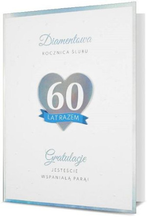 Kartka na 60 rocznicę ślubu diamentową H2535