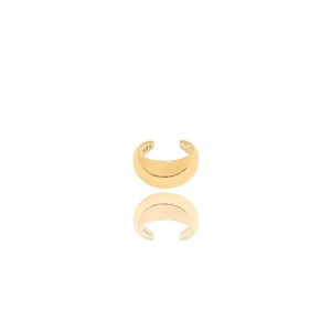 Półokrągła ozdobna nausznica srebrna pozłacana