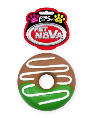 Pet Nova zabawka winylowa piszcząca Donut 10cm