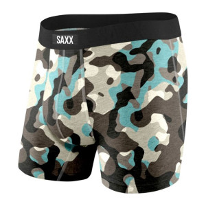 Majtki męskie bokserki SAXX UNDERCOVER Boxer Brief Fly moro - wielokolorowe