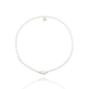 Choker z naturalnych pereł