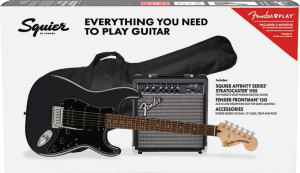 Squier Affinity Pack Strat HSS LRL CFM + FM 15G