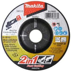 Makta B-51655 Tarcza Szlifierska Tnąca 125x22,23mm