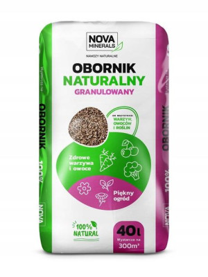 Nawóz Obornik Granulowany Bydlęco Kurzy 25kg 40l