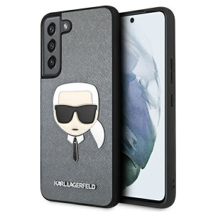 Etui Karl Lagerfeld KLHCS22SSAKHSL Samsung Galaxy S22 srebrny/silver hardca