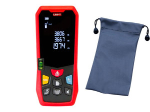 Miernik dalmierz laserowy LM40  40 metrów zasilany baterią + baterie + etui