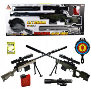 _karabin 2w1 Kulki Wodne Żelowe Awm-24 Snajperka_