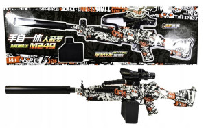 _karabin Pistolet M249 Automat Kulki Żelowe Wodne_