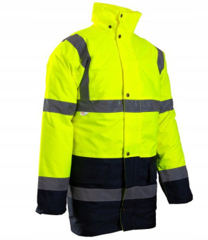 KURTKA ODBLASKOWA ocieplana ROBOCZA ZIMOWA R. 3XL