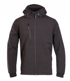 Kurtka softshell MĘSKA CZARNA wodoodporna R. XL