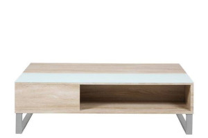 Stolik Kawowy Azalea 110x60 Cm Biały Dąb