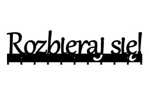 Rozbieraj się 100cm Wieszak ścienny ubrania kurtki