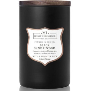 Colonial Candle sojowa świeca zapachowa w szkle drewniany knot 20 oz 566 g