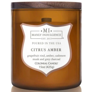 Colonial Candle sojowa świeca zapachowa w szkle drewniany knot 15 oz 425 g