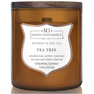 Colonial Candle sojowa świeca zapachowa w szkle drewniany knot 15 oz 425 g
